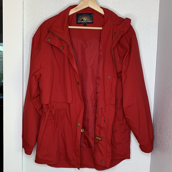 Sun Mountain Red 2-Piece Outdoor Jacket & Pants Golf Windbreaker Set Women’s S - Picture 2 of 11